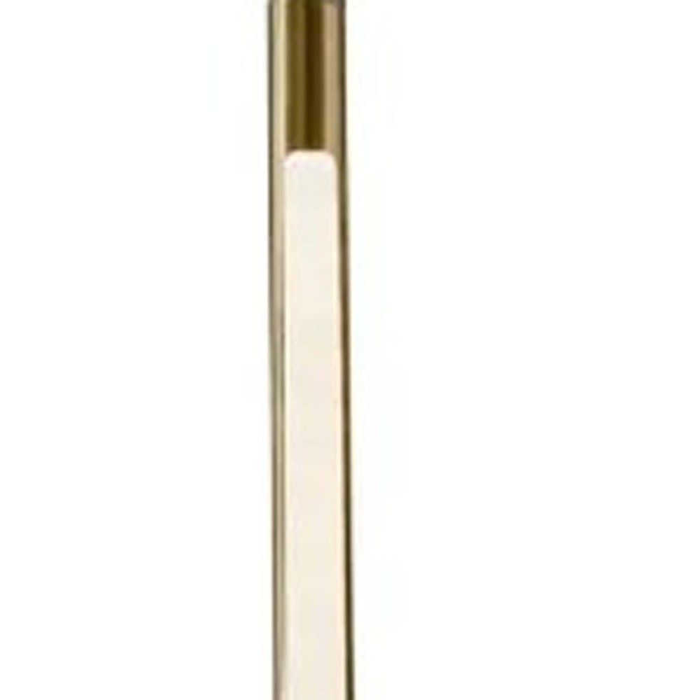 Brass Genuine Marble And Glass Column Floor Lamp on a white background