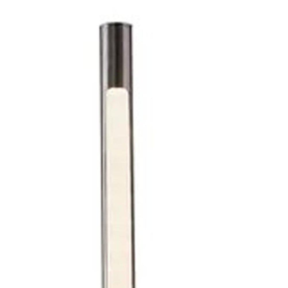 Brass Genuine Marble And Glass Column Floor Lamp on a white background