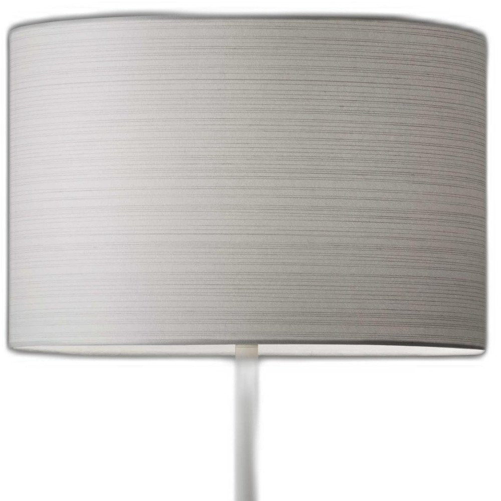 White On White Metal Table Lamp on a white background