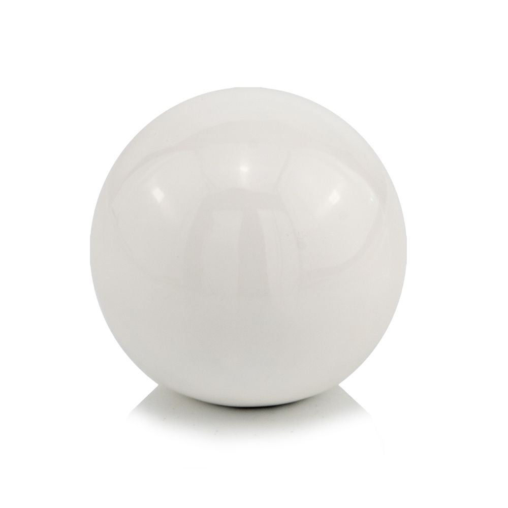 4" Blue Aluminum Decorative Orb Tabletop Sculpture