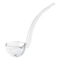 Glossy Clear Crystal Ladle on a white background