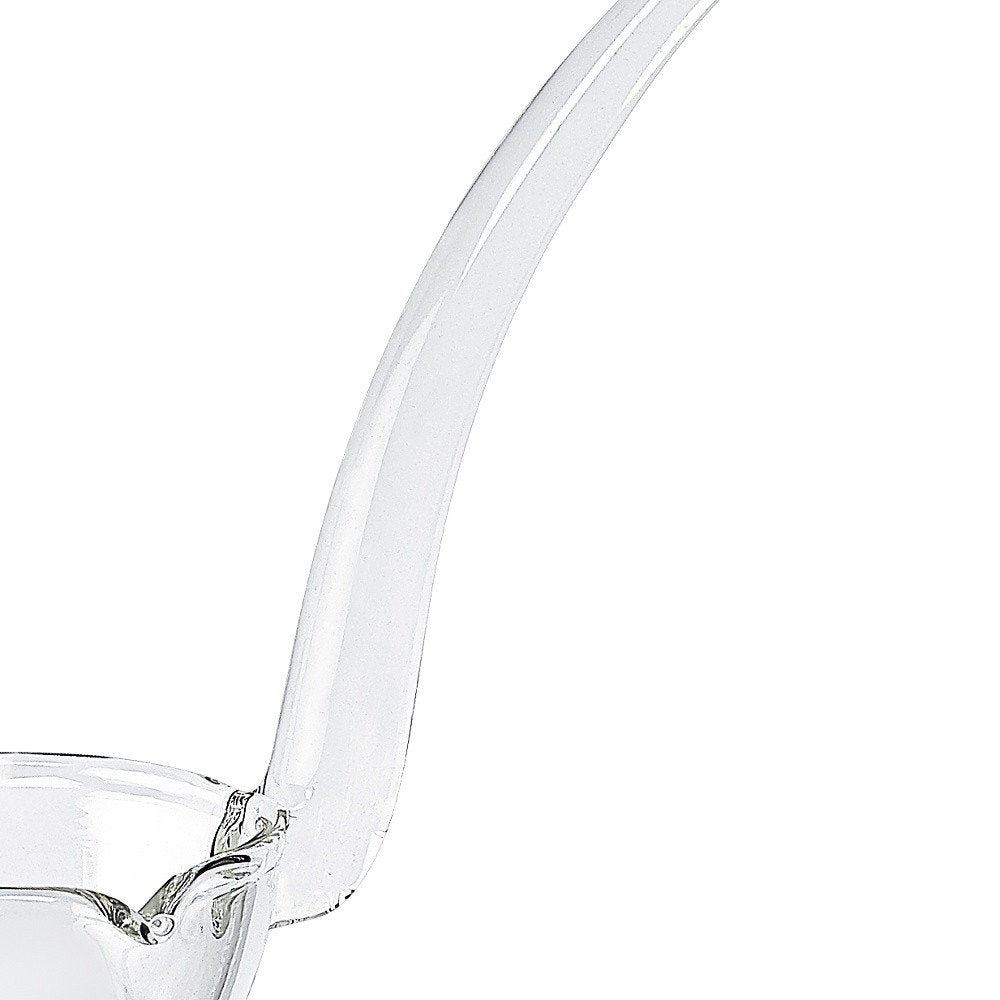 Glossy Clear Crystal Ladle on a white background