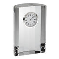 5" Silver Crystal Table Clock