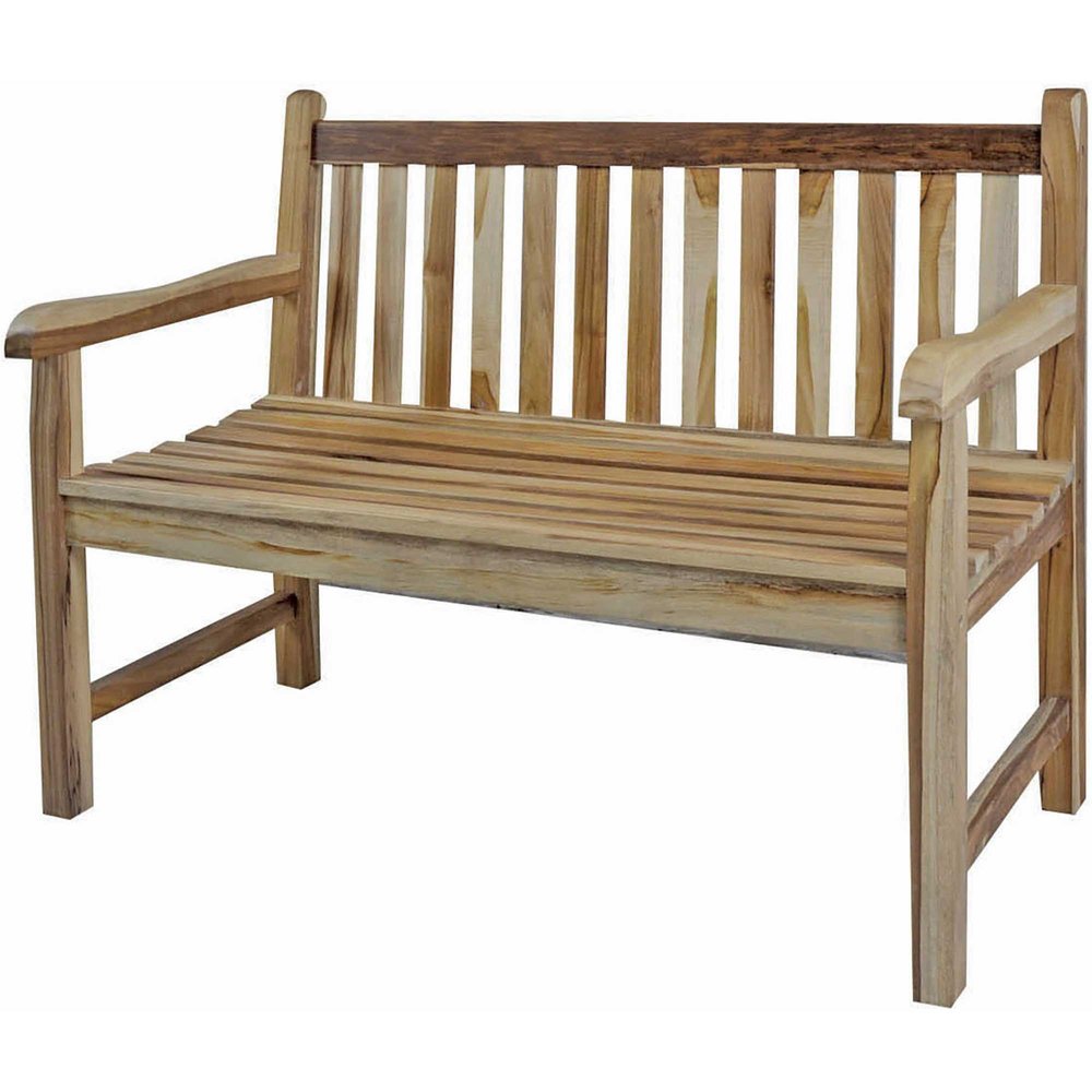 26" Natural Teak Solid Wood Garden Bench - SKU 376760