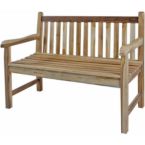 26" Natural Teak Solid Wood Garden Bench - SKU 376760