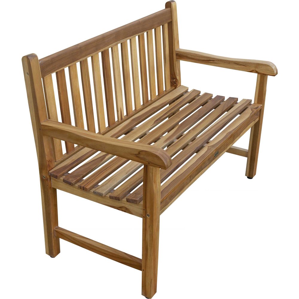 26" Natural Teak Solid Wood Garden Bench - SKU 376760