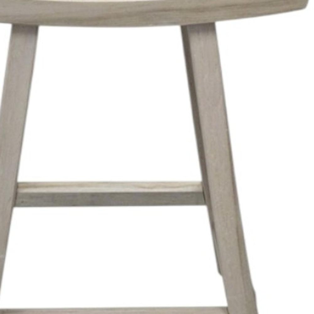 30" X 15" Light Gray Teak Square Shower Bench. Shower bench isolated on a plain white background, finished in light gray teak.