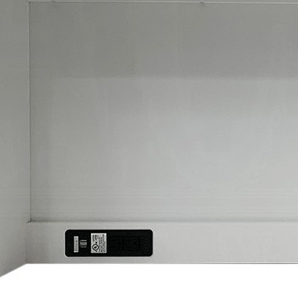 White Wood Computer Hutch With Shelf And Drawer