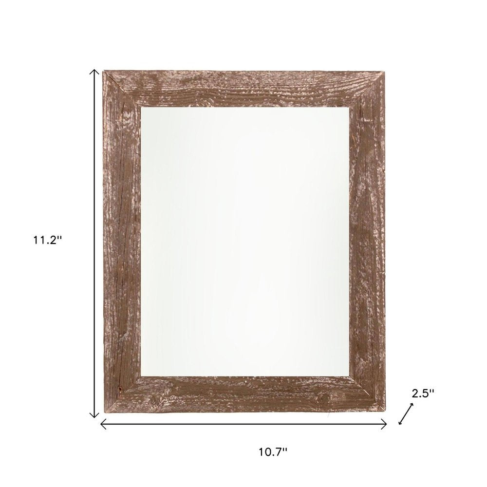 8" x 8" Gray Reclaimed Wood Tabletop Picture Frame on a white background