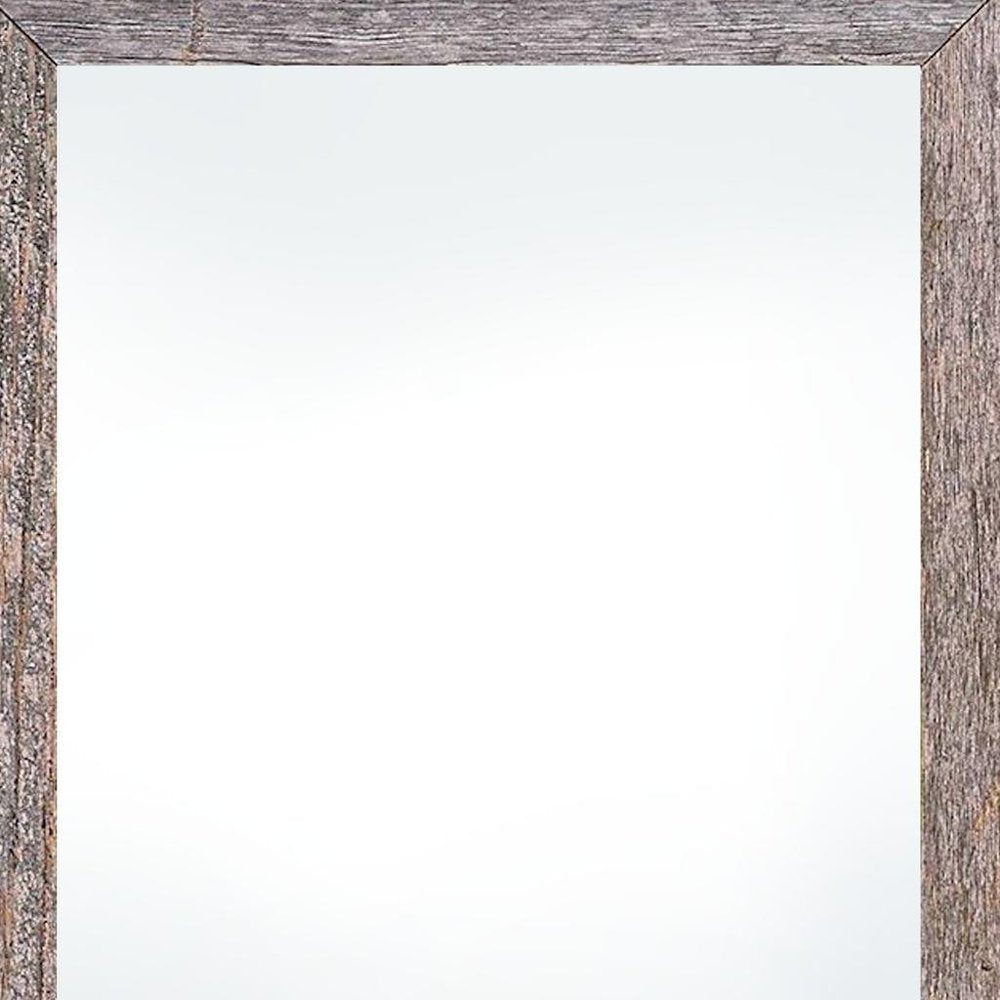 5" x 7" Gray Solid Wood Tabletop Picture Frame - 10.30" H x 8.60" W x 2.30" D. Picture frame isolated on a plain white background, showing a gray wood surface.