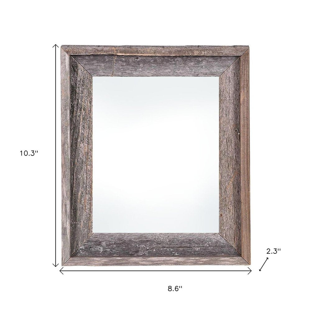 5" x 7" Gray Solid Wood Tabletop Picture Frame - 10.30" H x 8.60" W x 2.30" D. Picture frame isolated on a plain white background, in a gray wood finish.