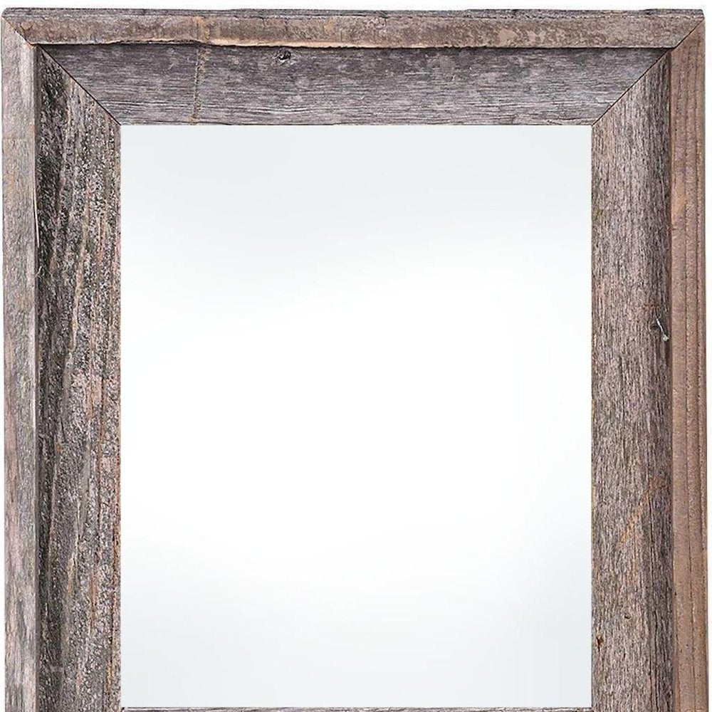 8.5" x 11" Gray Solid Wood Tabletop Picture Frame - 14.70" H x 11.60" W x 2.50" D on a white background