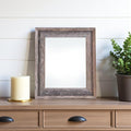 8.5" x 11" Gray Solid Wood Tabletop Picture Frame