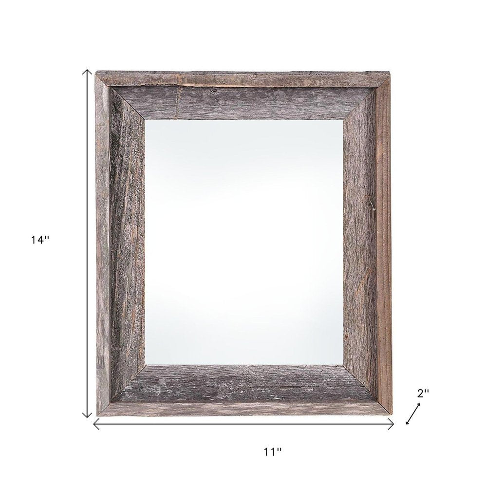 8" x 10" Gray Solid Wood Tabletop Picture Frame - 14.00" H x 11.00" W x 2.00" D on a white background