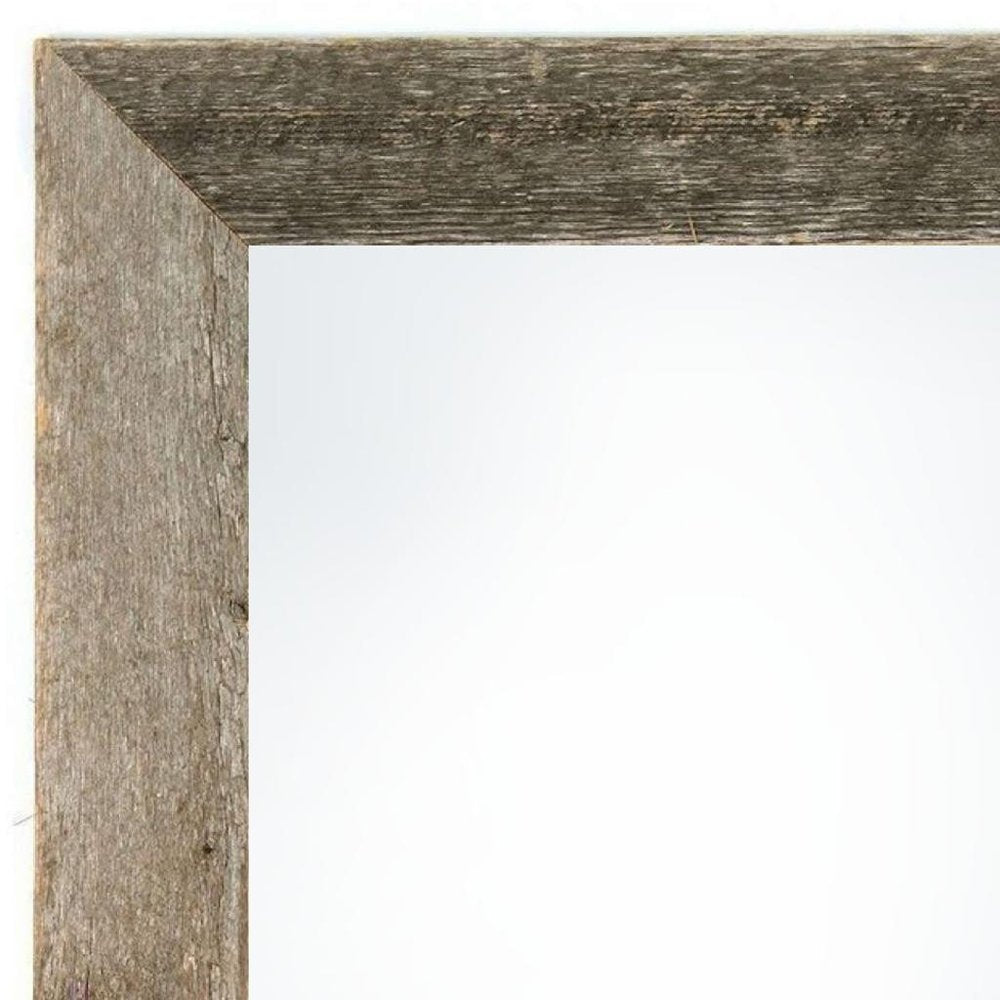 5" x 7" Gray Solid Wood Tabletop Picture Frame - 9.50" H x 7.50" W x 0.50" D. Picture frame isolated on a plain white background, showing a wood surface.
