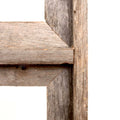 8" x 10" Gray Distressed Solid Wood Hanging Picture Frame on a white background