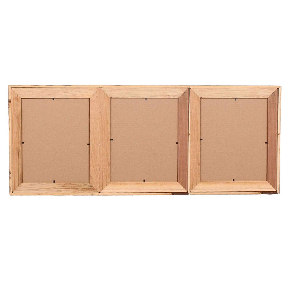 5" x 7" Gray Solid Wood Hanging Picture Frame with Mat. Picture frame isolated on a plain white background, showing a wood surface.