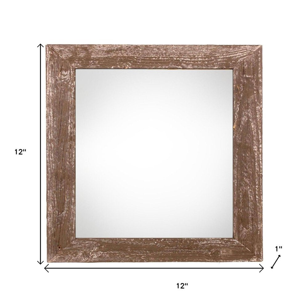8" x 8" Espresso Solid Wood Tabletop Picture Frame on a white background