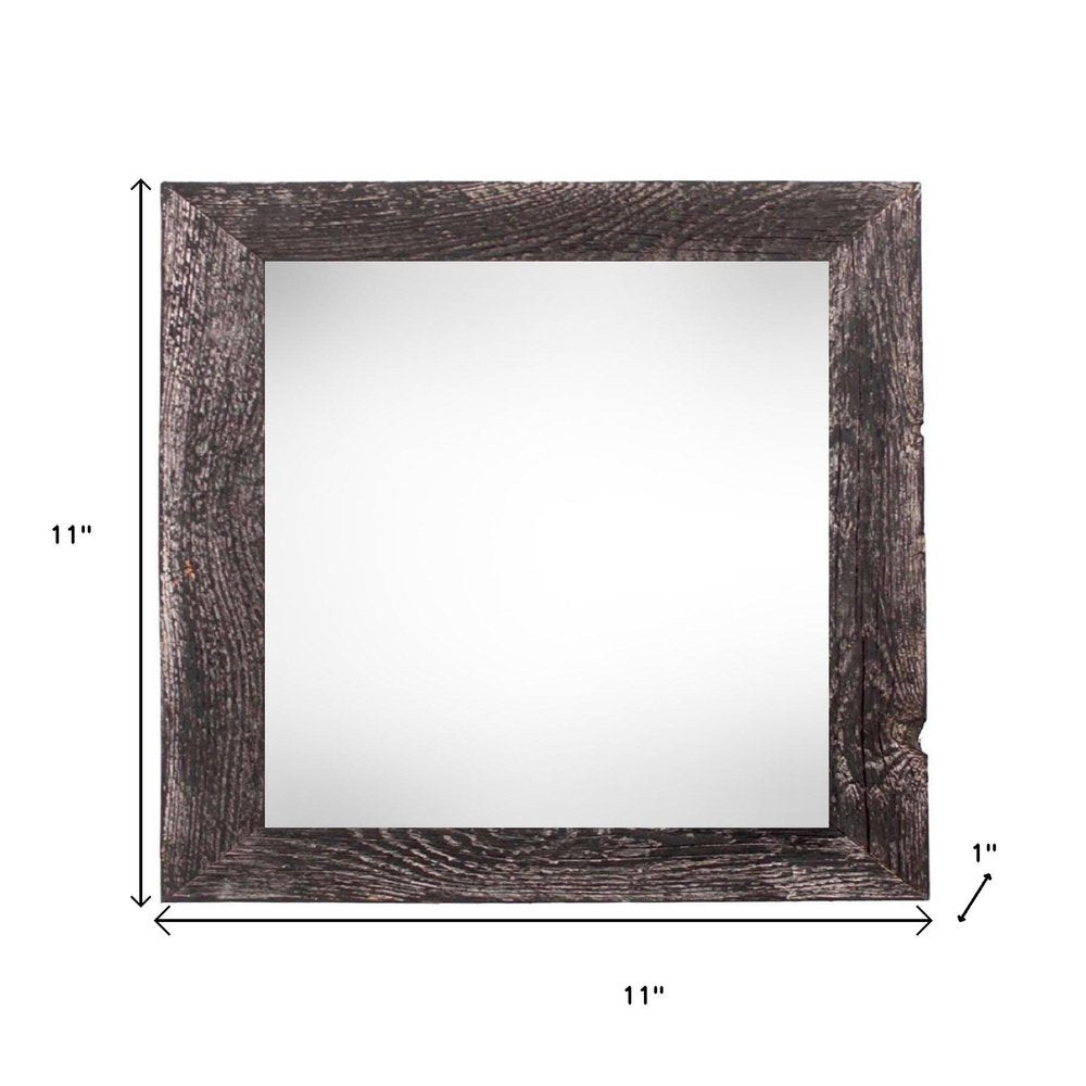 8" x 8" Black Solid Wood Tabletop Picture Frame on a white background