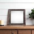 8" x 8" Black Solid Wood Tabletop Picture Frame