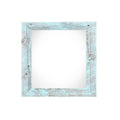 8" x 8" Blue Solid Wood Tabletop Picture Frame on a white background