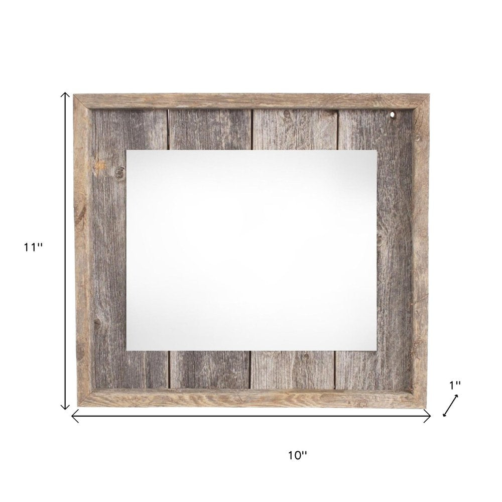 5" x 7" Gray Solid Wood Tabletop Picture Frame - 11.00" H x 10.00" W x 1.00" D. Picture frame isolated on a plain white background, in a gray wood finish.