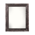5" x 7" Black Solid Wood Tabletop Picture Frame. Picture frame isolated on a plain white background, finished in black wood.
