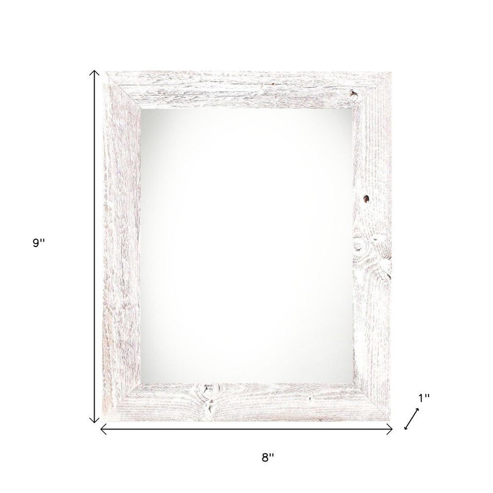 6" x 6" White Solid Wood Tabletop Picture Frame. Picture frame isolated on a plain white background, finished in white wood.