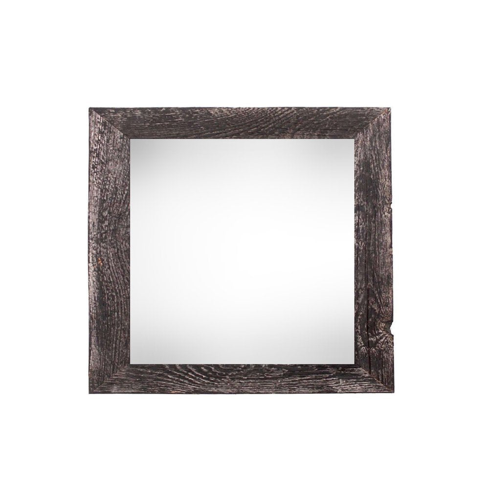 Black solid wood tabletop picture frame with a rustic finish against a white background.