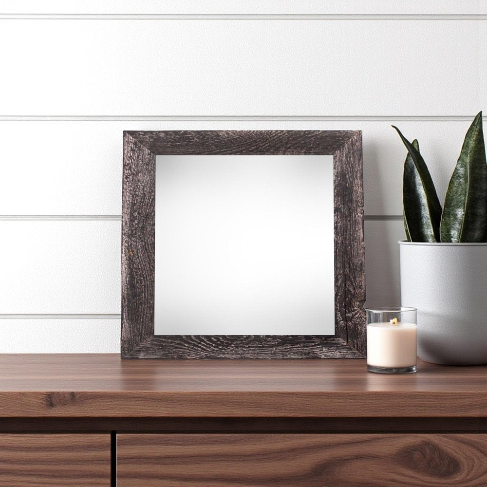 6" x 6" Black Solid Wood Tabletop Picture Frame. Picture frame in black wood.