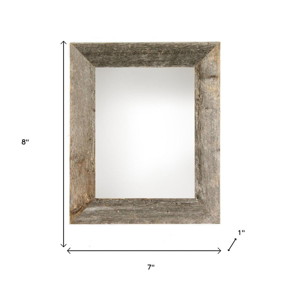 4" x 6" Gray Solid Wood Tabletop Picture Frame - 8.00" H x 7.00" W x 1.00" D
