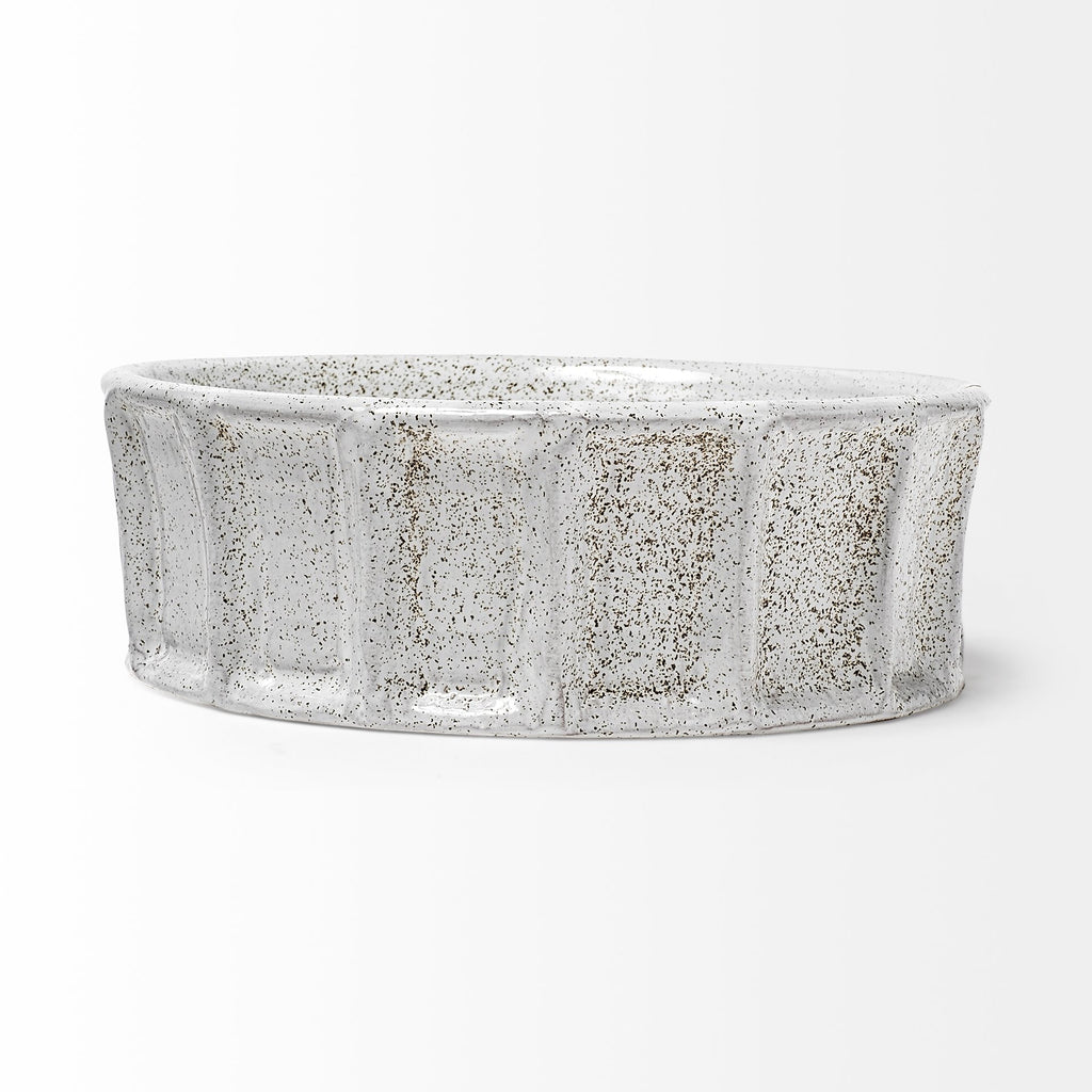Small White Ceramic Bowl on a white background