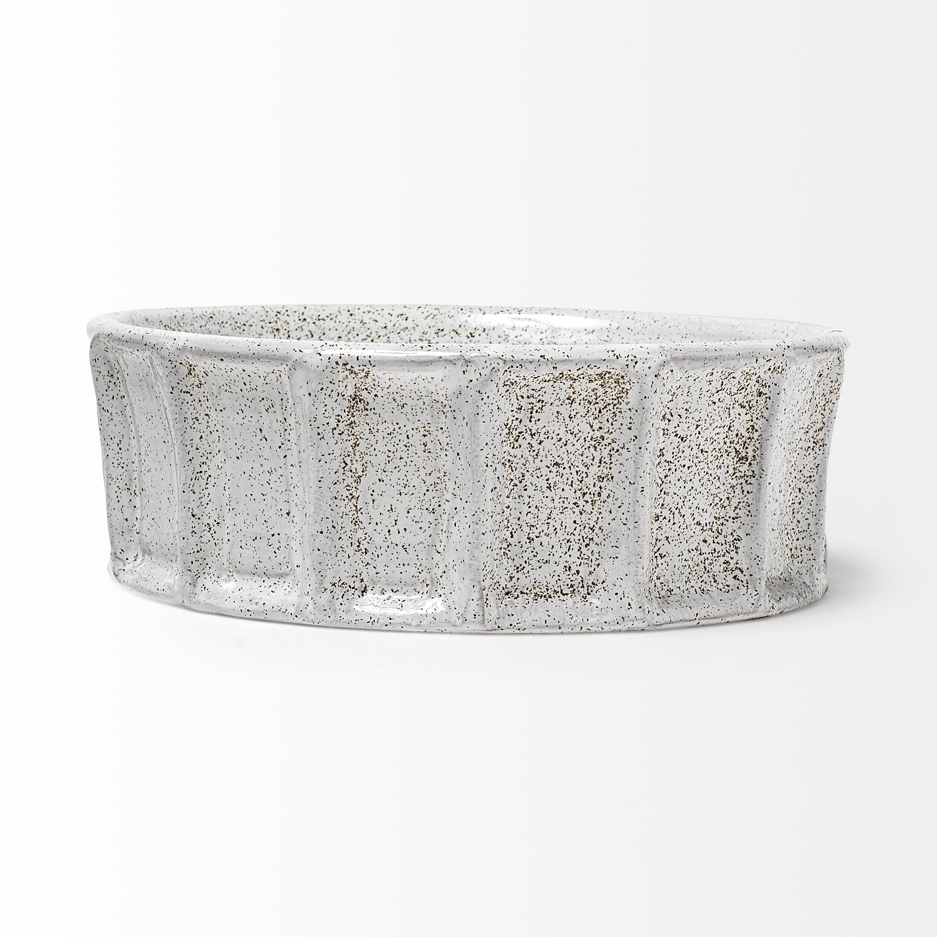 Small White Ceramic Bowl on a white background