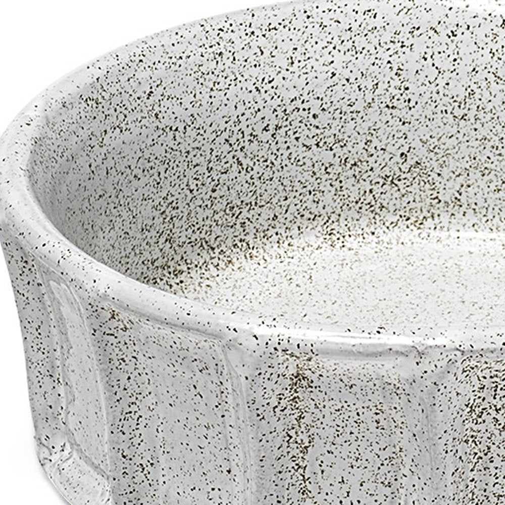 Small White Ceramic Bowl on a white background
