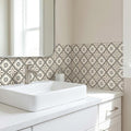 4" X 4" Black And White Mosaic Peel And Stick Removable Tiles
