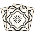 7" X 7" Black And White Mosaic Peel And Stick Removable Tiles