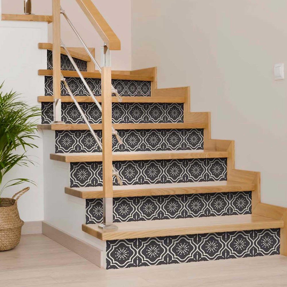 6" X 6" Burst Gray And White Peel And Stick Removable Tiles. Peel and stick tile in white.