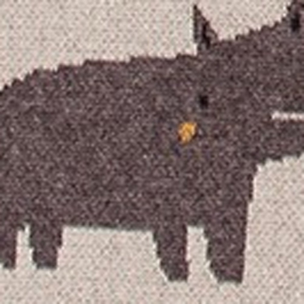 Zoo Animals Woven Knitted Baby Blanket in a home interior