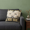 Shaggy Woven Throw Pillow