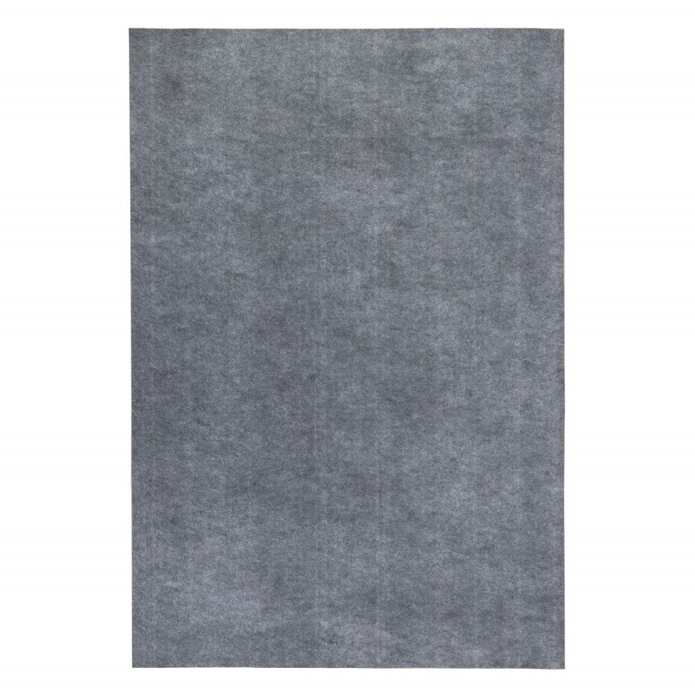 6' x 9' Gray Non Slip Rug Pad. Rug pad isolated on a plain white background, showing a gray plastic surface.