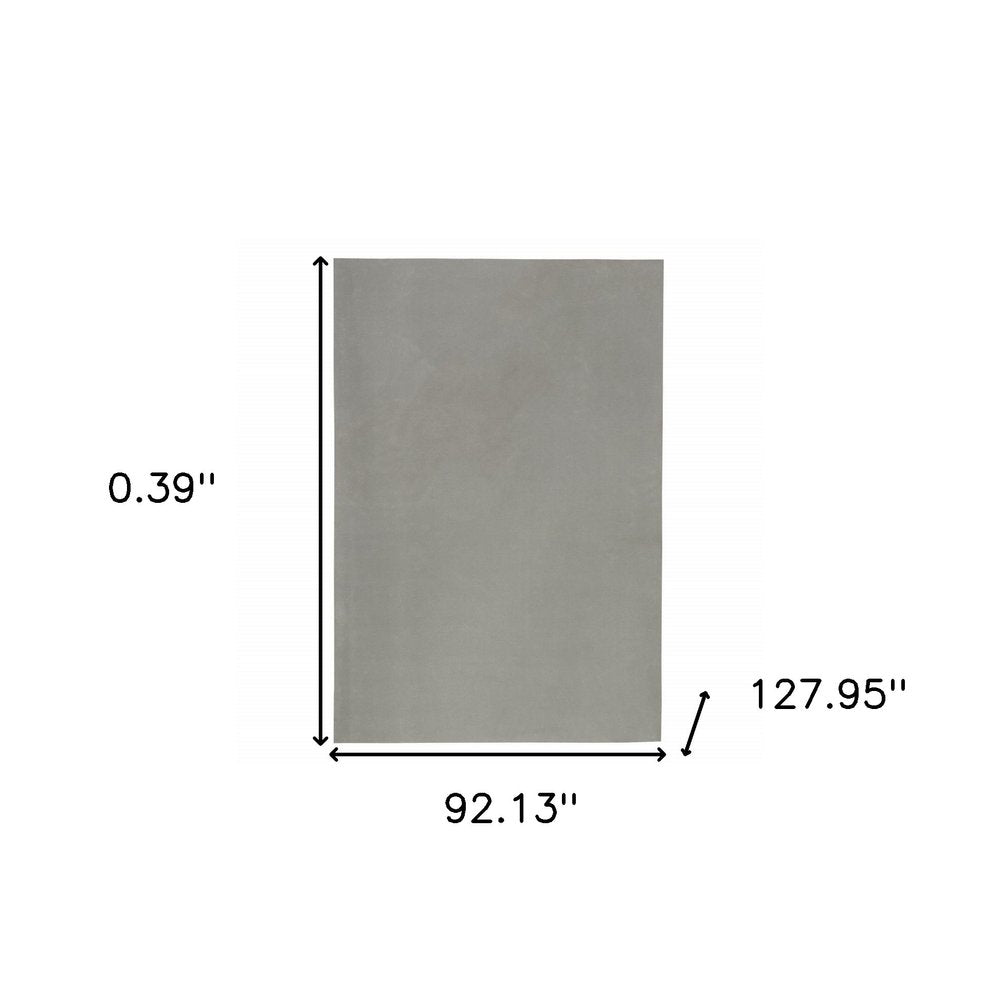 6' Round Gray Non Slip Rug Pad