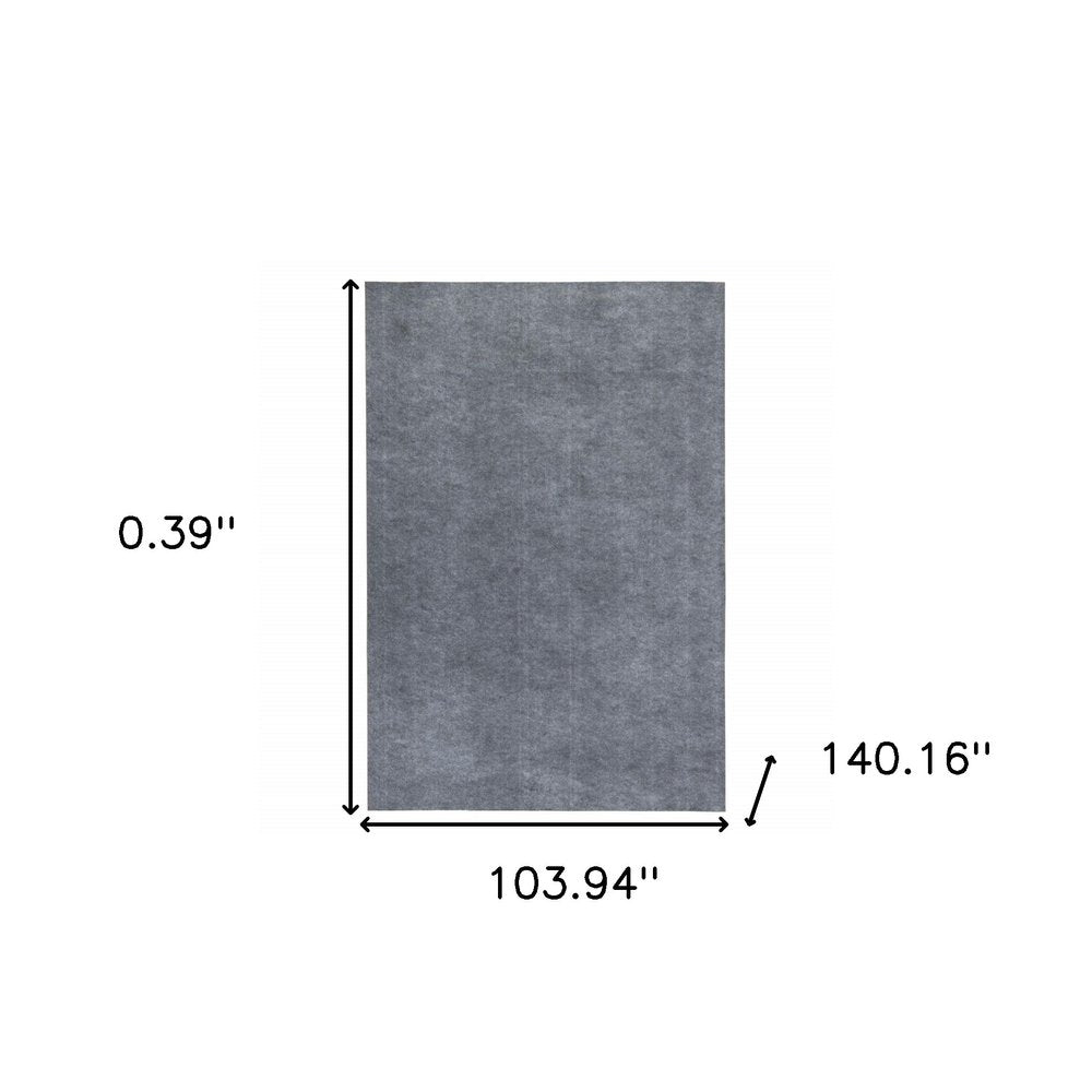 6' Round Gray Non Slip Rug Pad