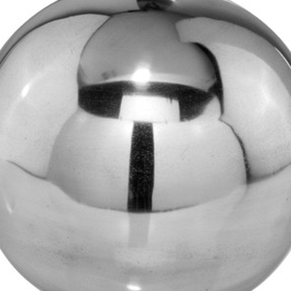 Set Of 2 Blue Aluminum Decorative Spheres 3'
