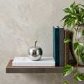 6" Silver Buffed Aluminum Decorative Apple Tabletop Sculpture