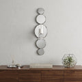 Silver and Clear Modern Bling Mirrored Wall Sconce