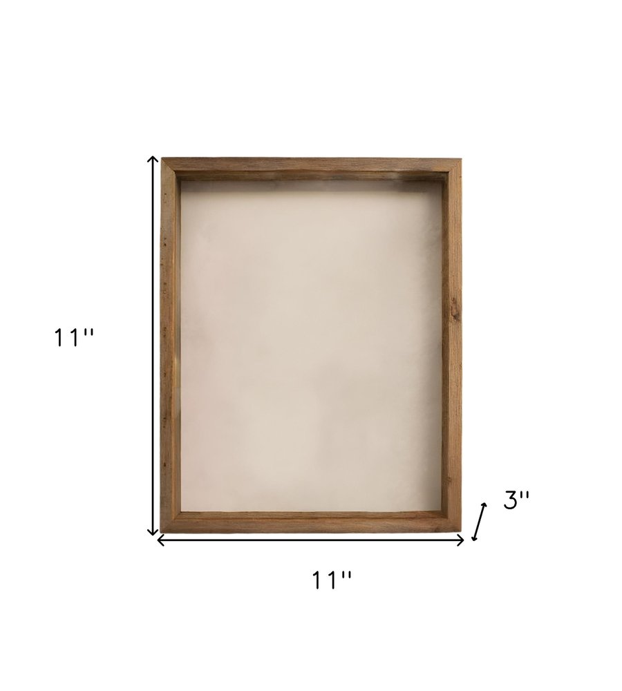 6" x 6" Gray Solid Wood Tabletop Picture Frame - 11.00" H x 11.00" W x 3.00" D