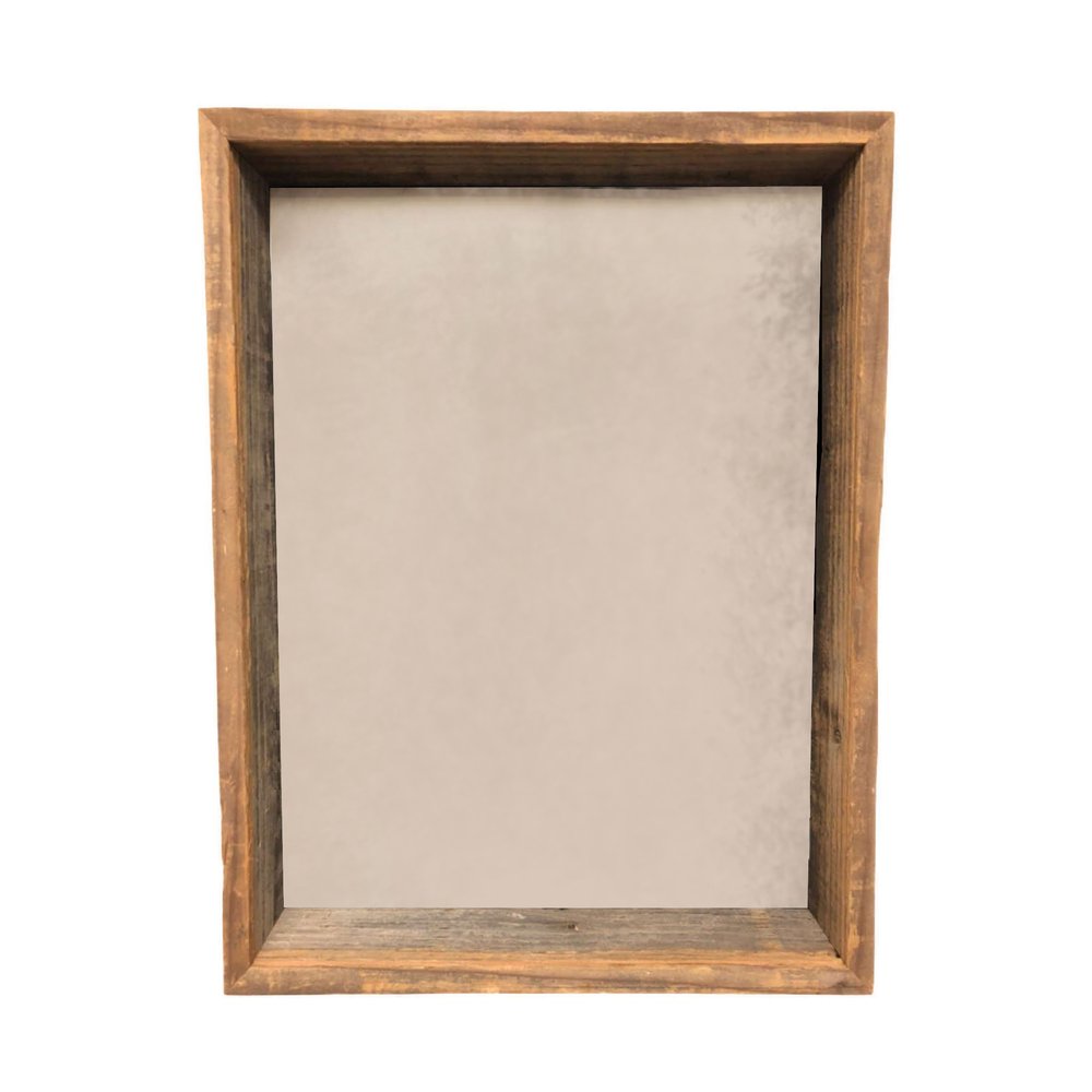 6" x 6" Gray Solid Wood Tabletop Picture Frame - 11.00" H x 11.00" W x 3.00" D