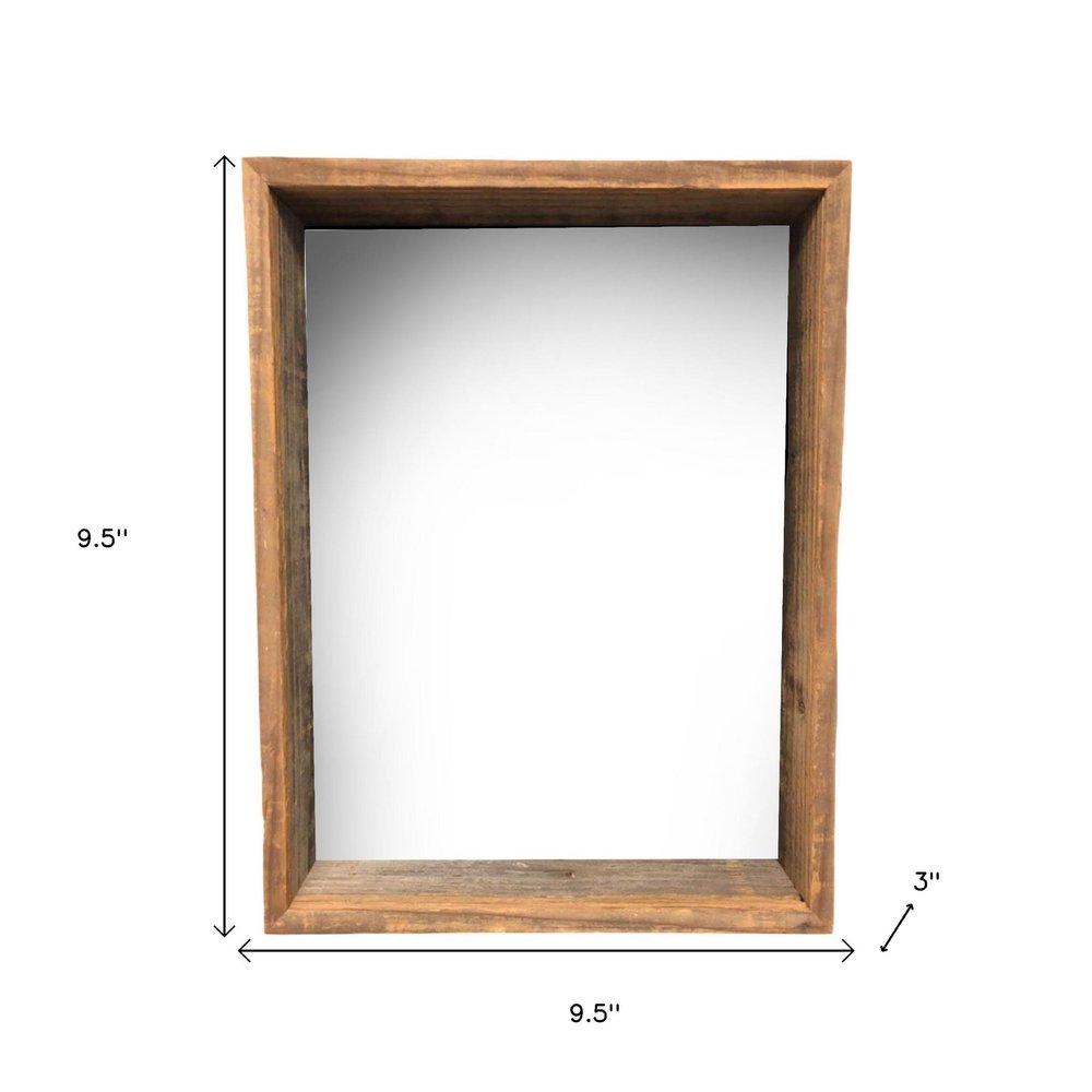 8" x 8" Gray Solid Wood Tabletop Picture Frame