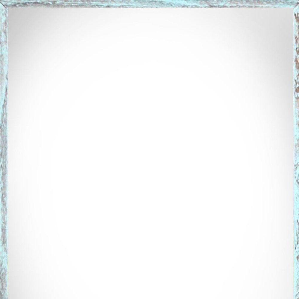 4" x 6" Blue Solid Wood Tabletop Picture Frame. Picture frame isolated on a plain white background, in a blue wood finish.