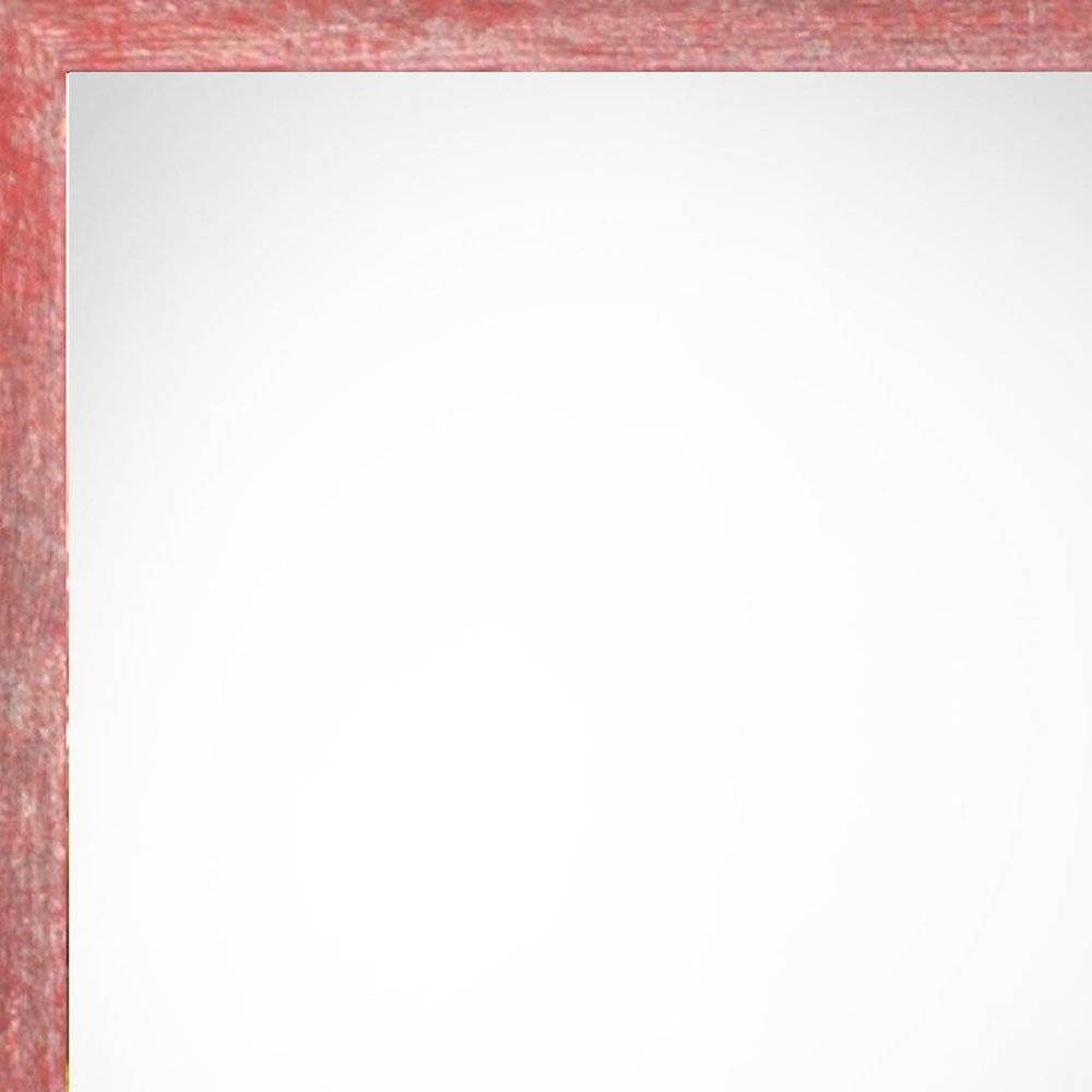 4" x 6" Red Solid Wood Tabletop Picture Frame. Picture frame isolated on a plain white background, showing a red wood surface.